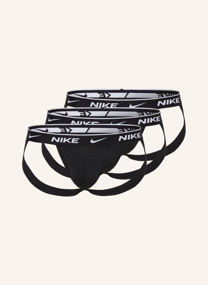 Комплект из 3 трусов everday хлопок стрейч Nike, черный