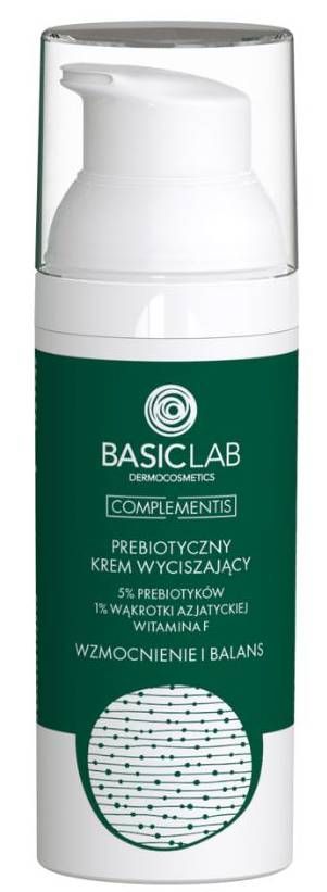 Крем для лица BasicLab Complementis 5% Prebiotyk, 1% Wąkrotki Azjatyckiej, 50 мл байи а альфа эфир