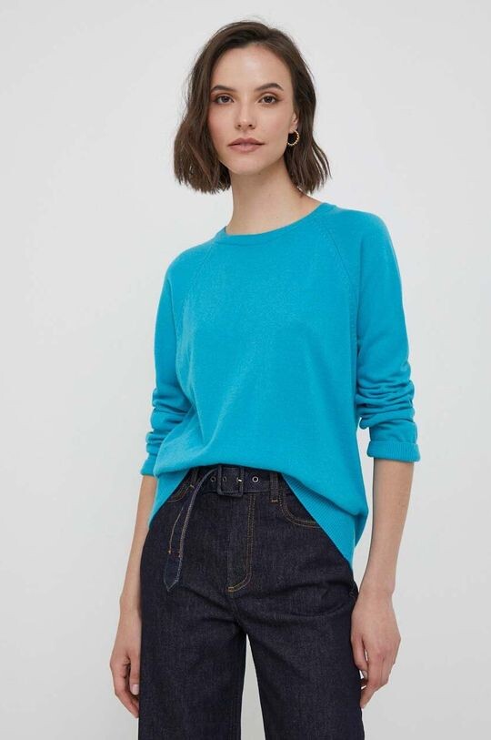 

Свитер из смесовой шерсти United Colors of Benetton, бирюзовый, Зеленый