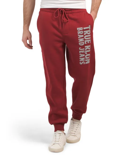 

Слоеные джоггеры True Religion, красный
