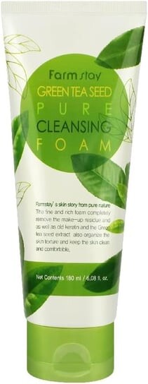

Успокаивающая очищающая пенка для лица, 180 мл FarmStay, Green Tea Seeds Pure Cleansing Foam, Farm Stay