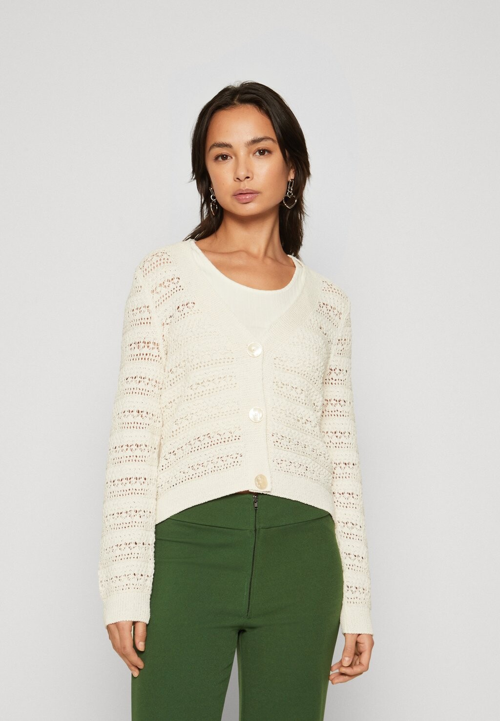 

Джемпер ONLETTA LIFE V NECK ONLY Petite, бежевый