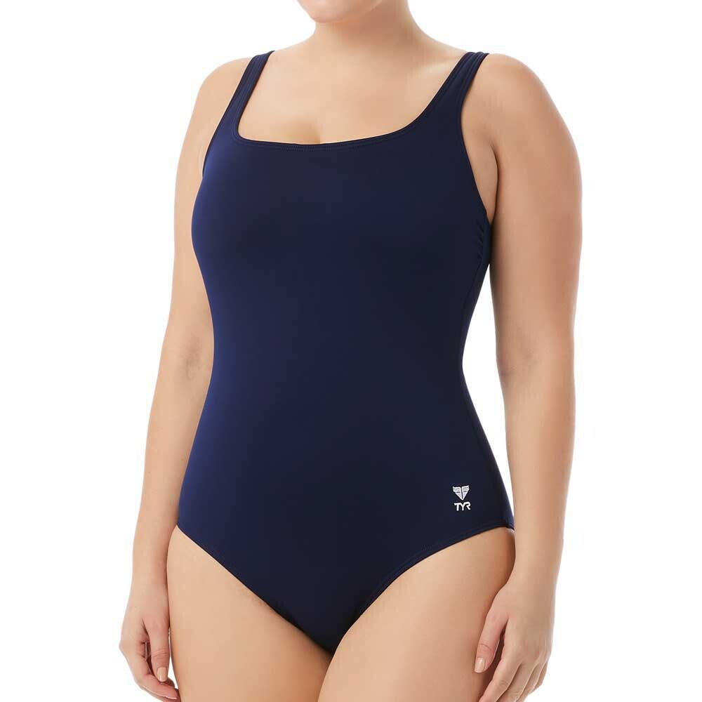 

Купальник TYR Solid Scoop Neck Controlfit, синий