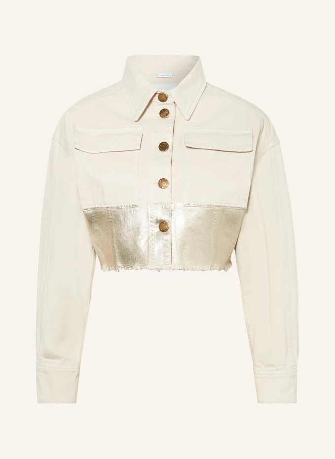 

Укороченная джинсовая куртка ampollino Pinko, бежевый