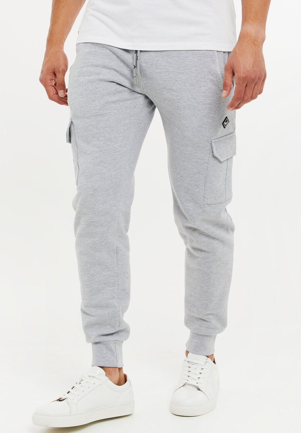 

Брюки карго STEFAN Threadbare, цвет grey marl