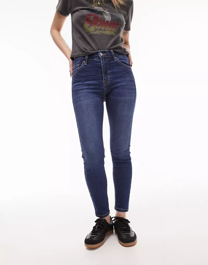 

Яркие синие джинсы Topshop Jamie