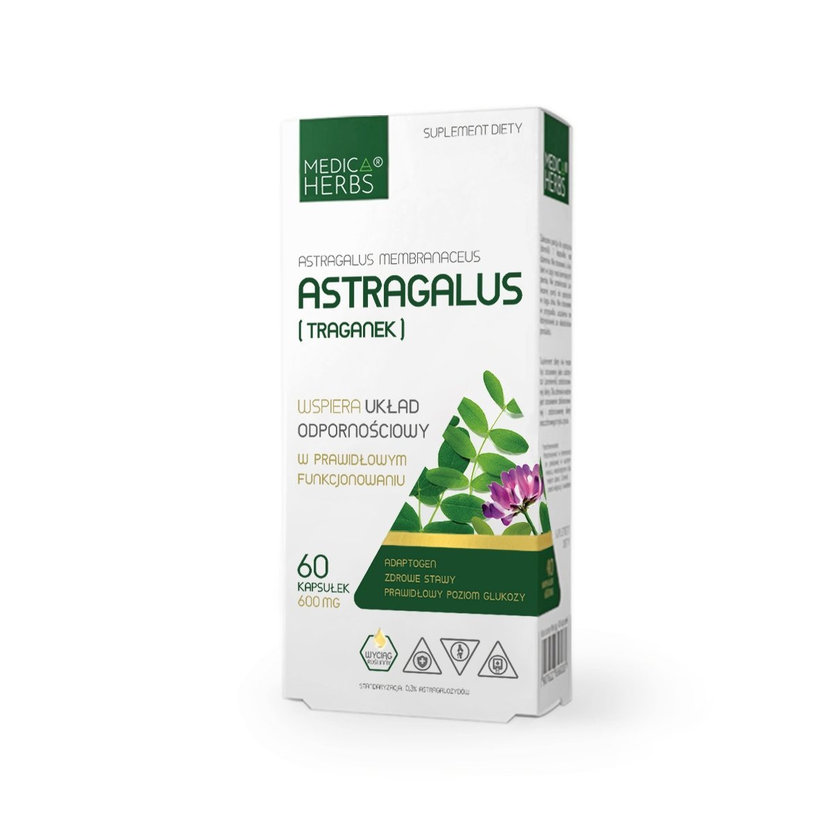 

Диетическая добавка Астрагал (Astragalus) 600мг Medica Herbs ИММУНИТЕТ