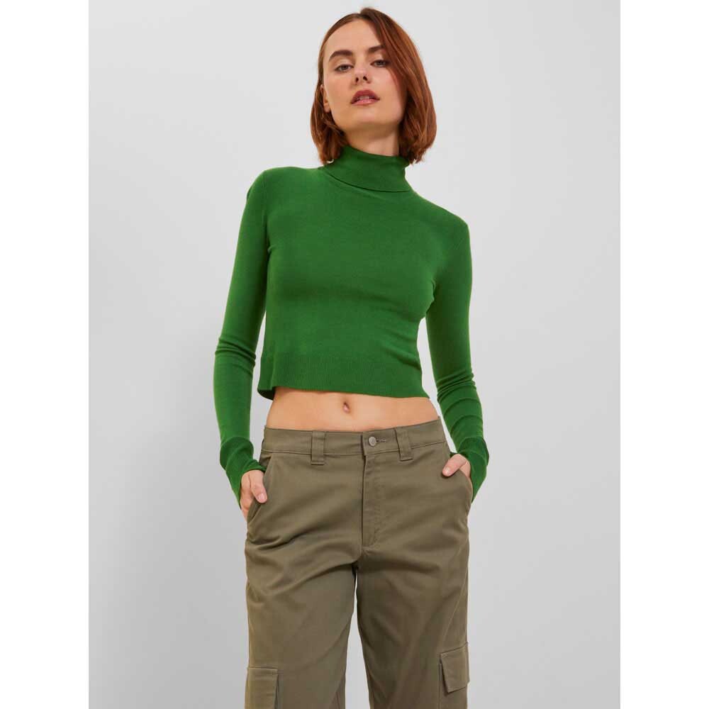 

Свитер Jack & Jones Mia Soft Cropped JJXX Turtle Neck, зеленый