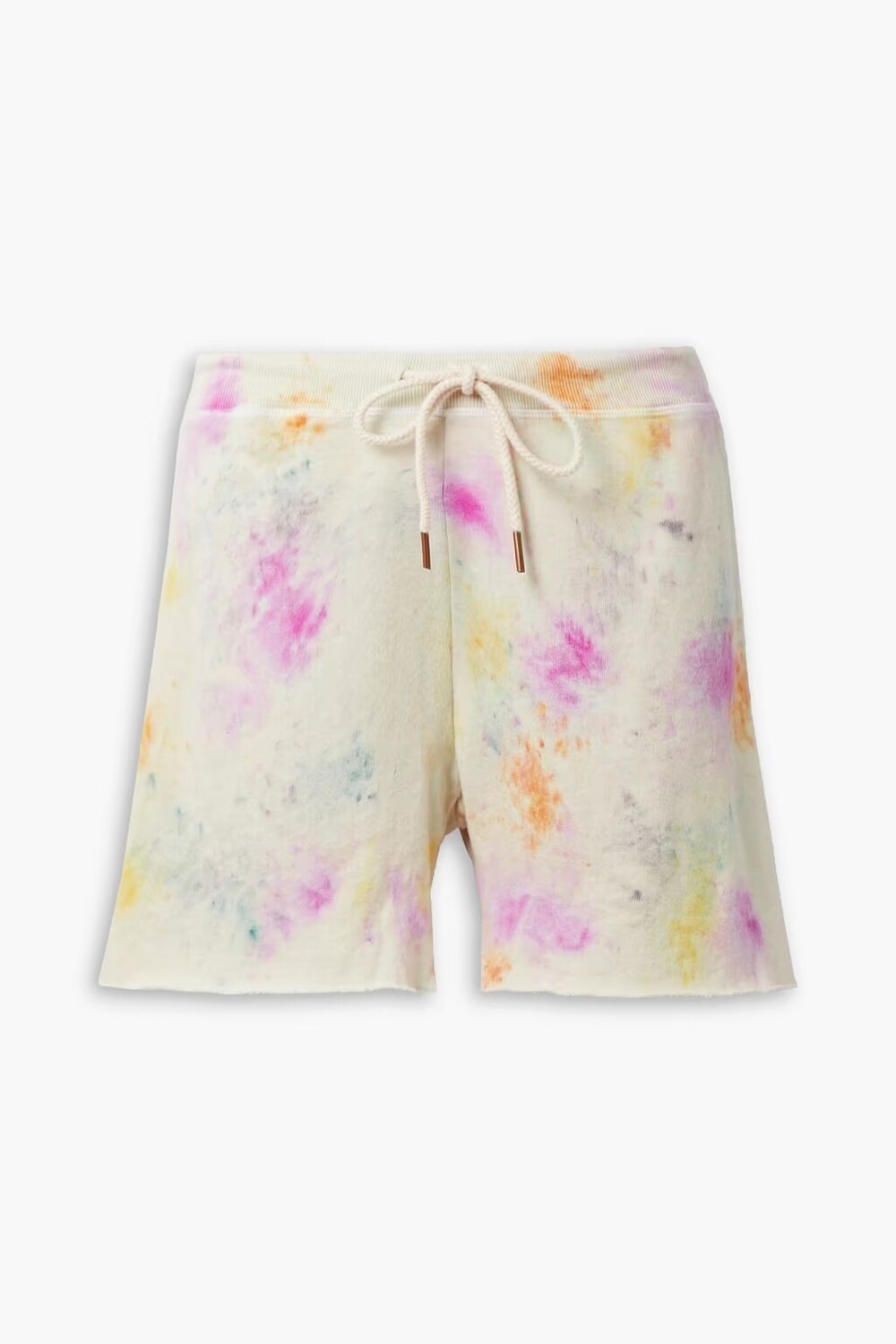 

Шорты из французской махровой ткани The Sweatshort, окрашенные в технике галстука The Great., цвет Off-white