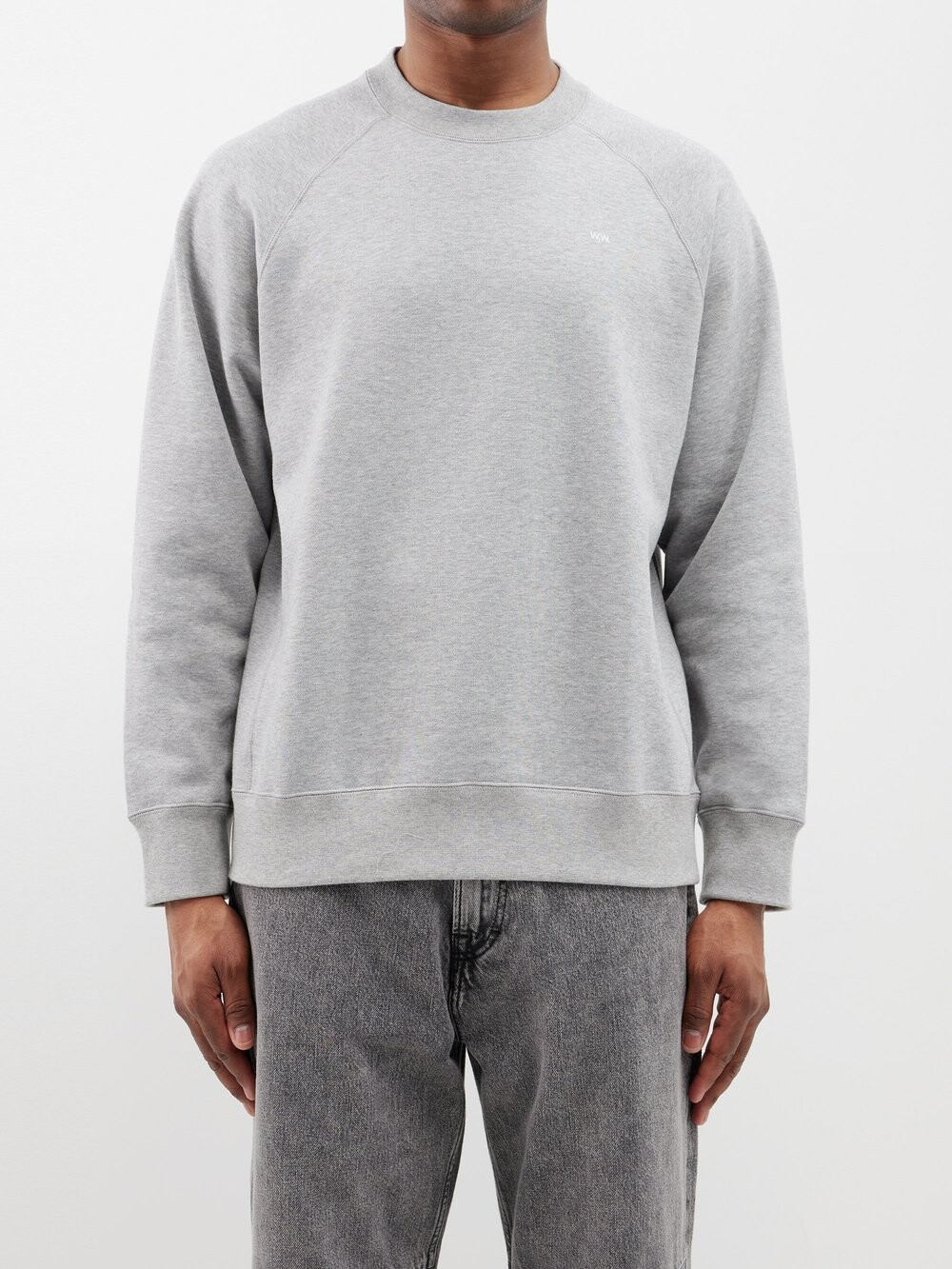 

Толстовка hester из джерси из органического хлопка с логотипом Wood Wood, серый