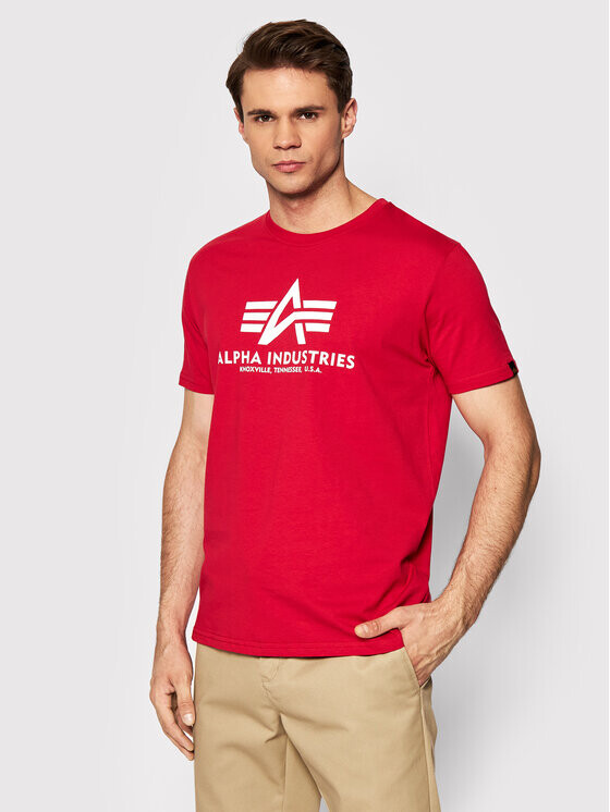 

Футболка стандартного кроя Alpha Industries, красный