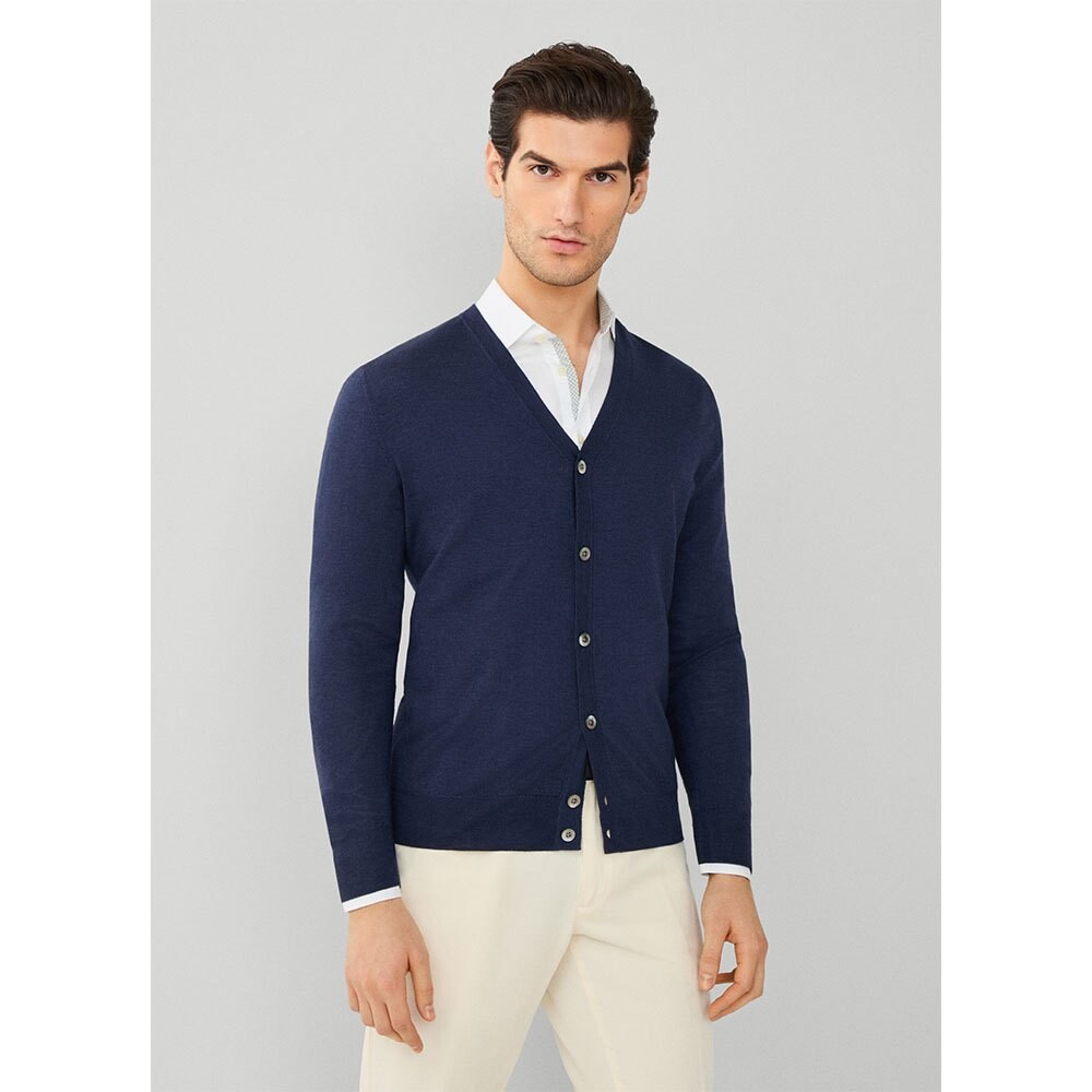 

Кардиган Hackett Gmd Merino Silk Cdi, синий