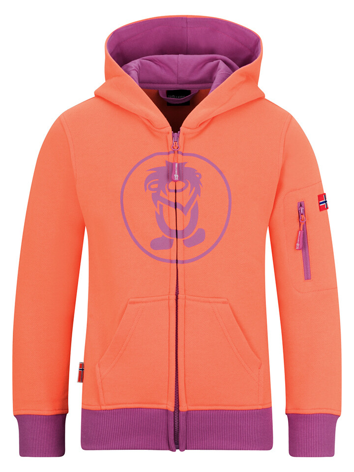 

Толстовка Trollkids Sortland, цвет Orange/Lila