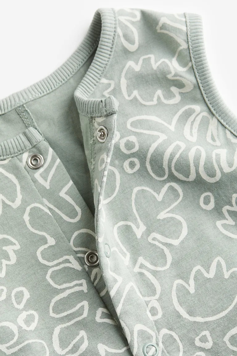 

Хлопковый комбинезон H&M, зеленый
