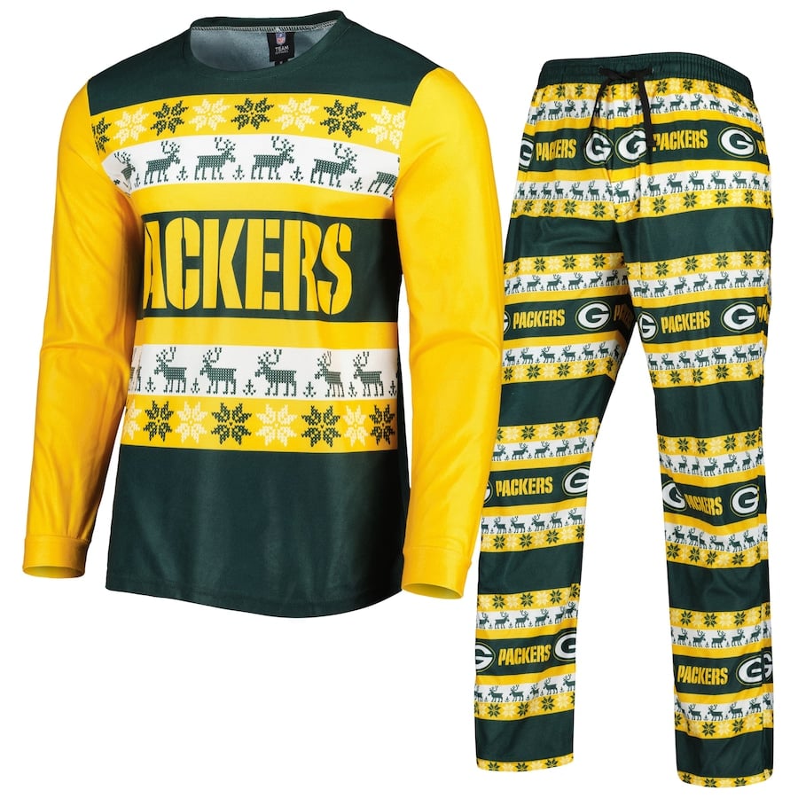 

Пижамный комплект FOCO Green Bay Packers, зеленый