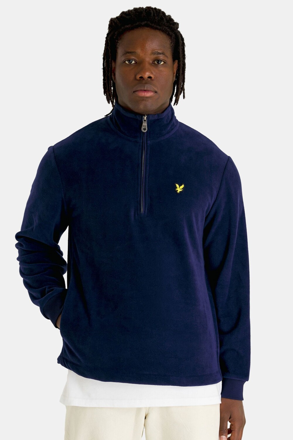 

Синяя толстовка на короткой молнии Lyle & Scott, синий