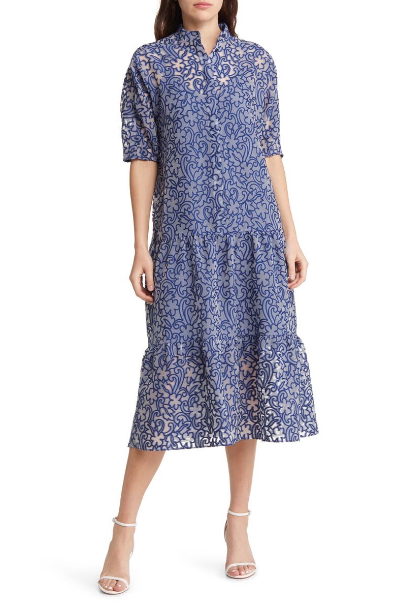 

Платье Camriyn прямого кроя оверсайз TED BAKER LONDON, ярко-голубой