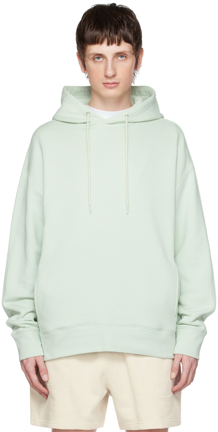 

Зеленый свободный худи Calvin Klein