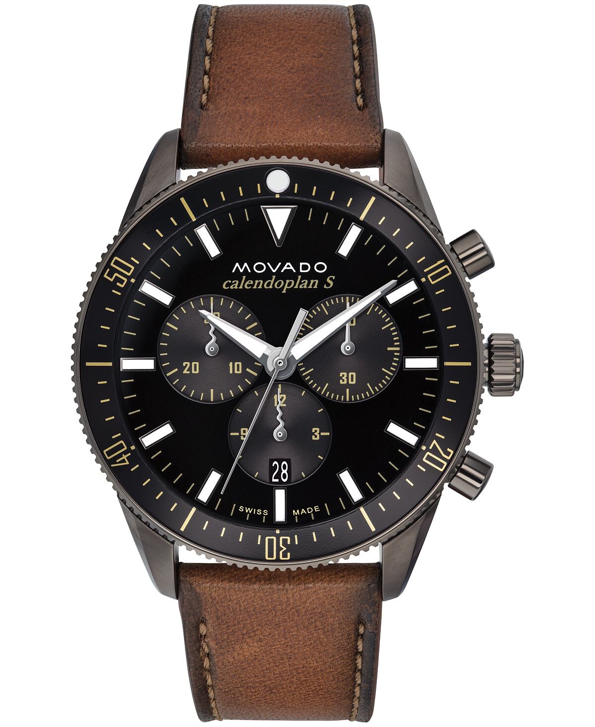 

Мужские часы Heritage с коньячным ремешком из натуральной кожи, 42 мм Movado