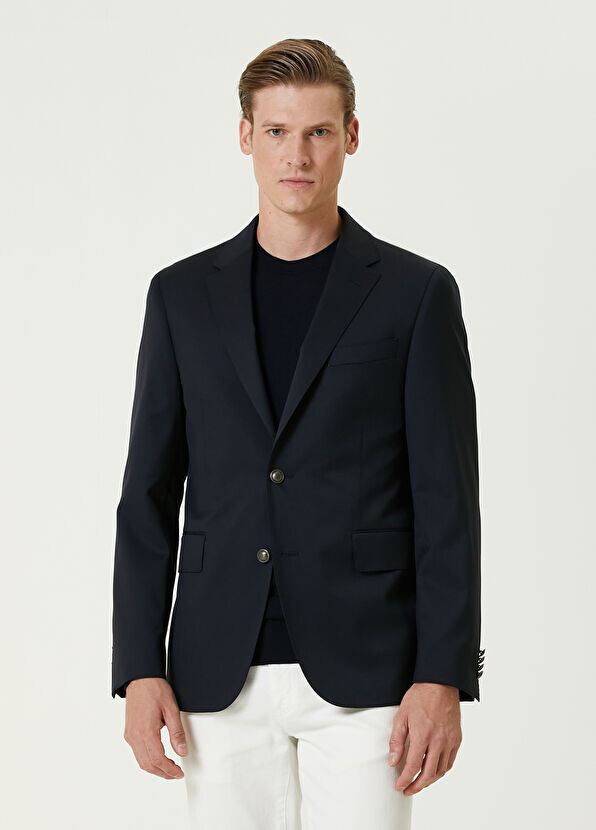 

Шерстяной пиджак Drop 7 Beymen Collection, синий