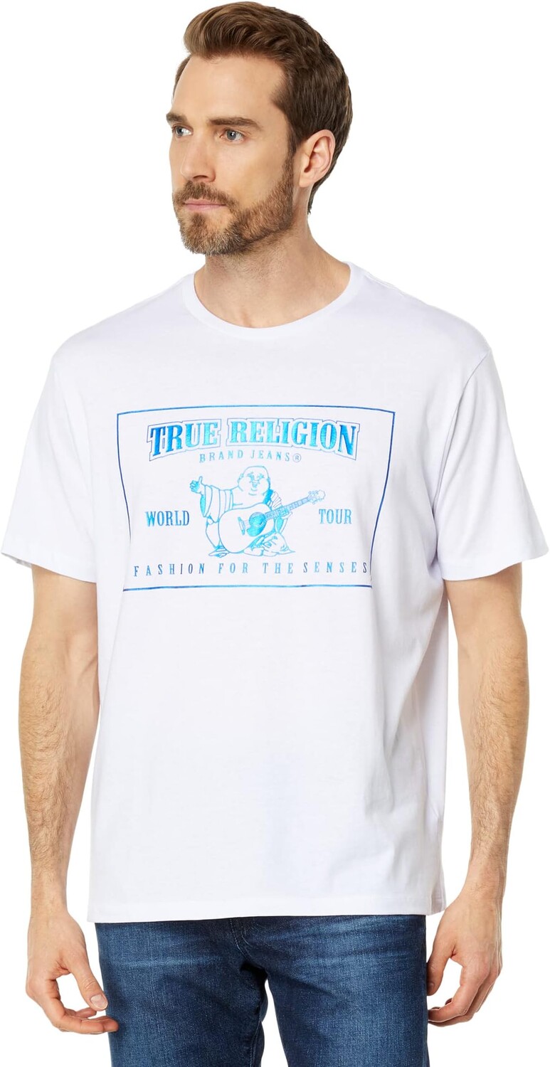 

Свободная футболка SRS с короткими рукавами True Religion, цвет Optic White