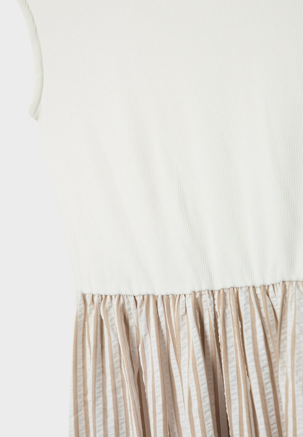 

Длинное платье Contrast Mini Sleeve Stradivarius, камень