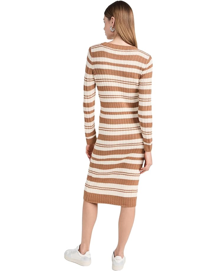 Платье line and dot Duo Striped Sweaterdress, цвет Sienna платье line and dot megan tie detail sweaterdress черный