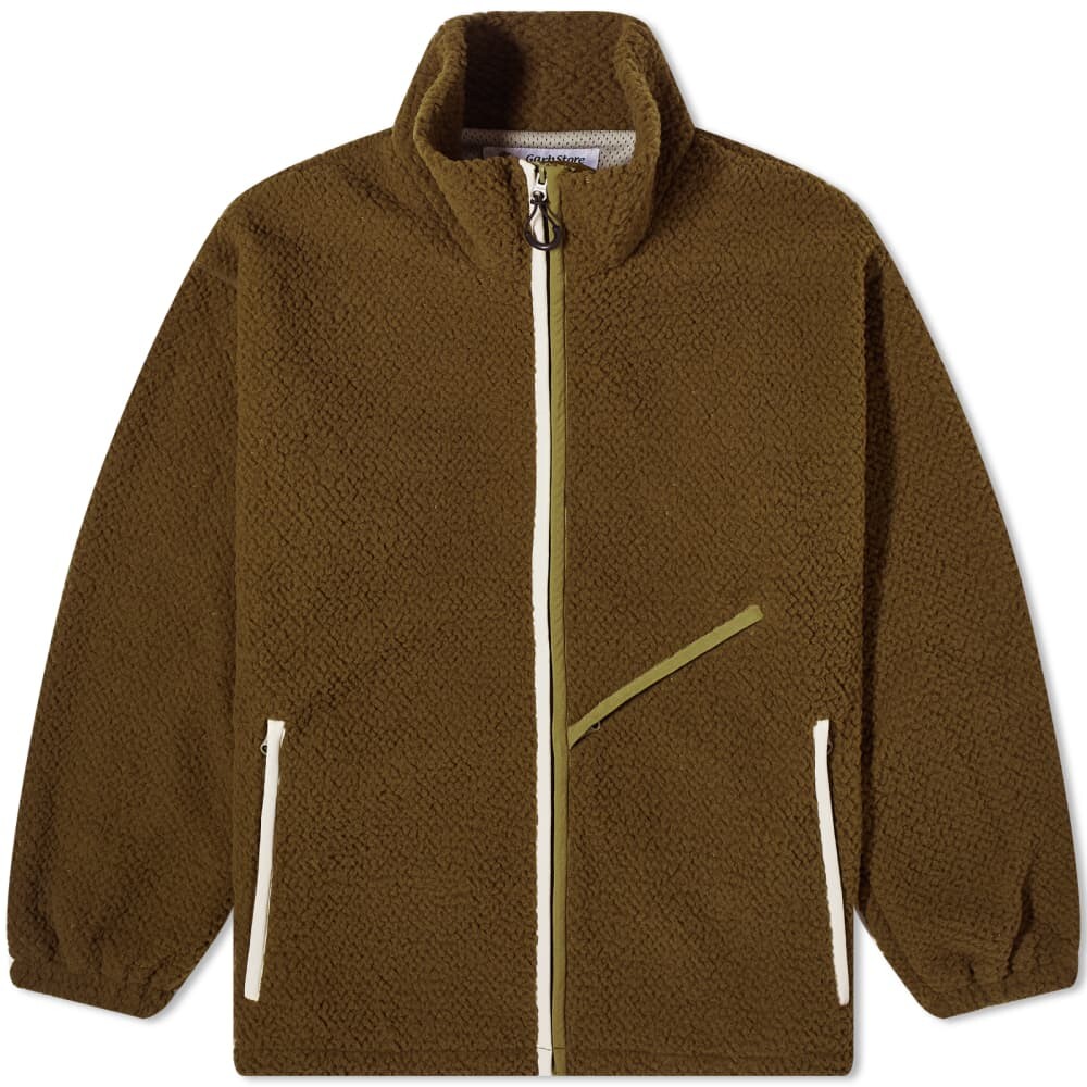 

Флис на молнии Garbstore, оливковый, Зеленый