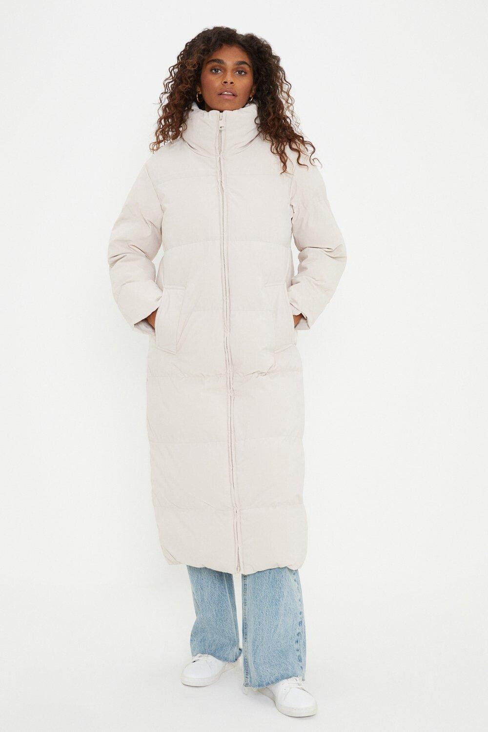 

Удлиненное стеганое пальто Dorothy Perkins, белый