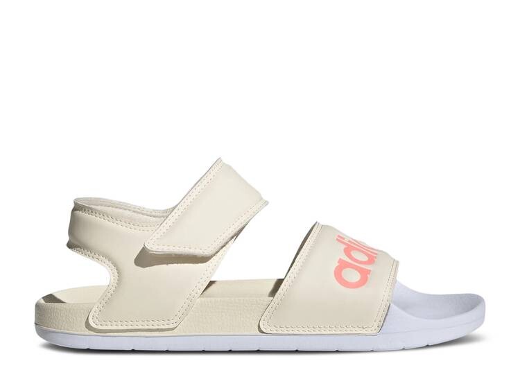 

Кроссовки Adidas ADILETTE SANDAL 'WONDER WHITE ACID RED', белый