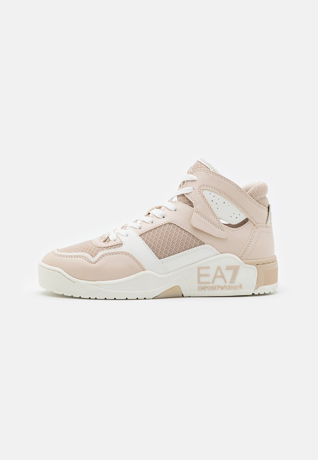 

Высокие кеды NEW BASKET MID UNISEX EA7 Emporio Armani, розовый оттенок/белый