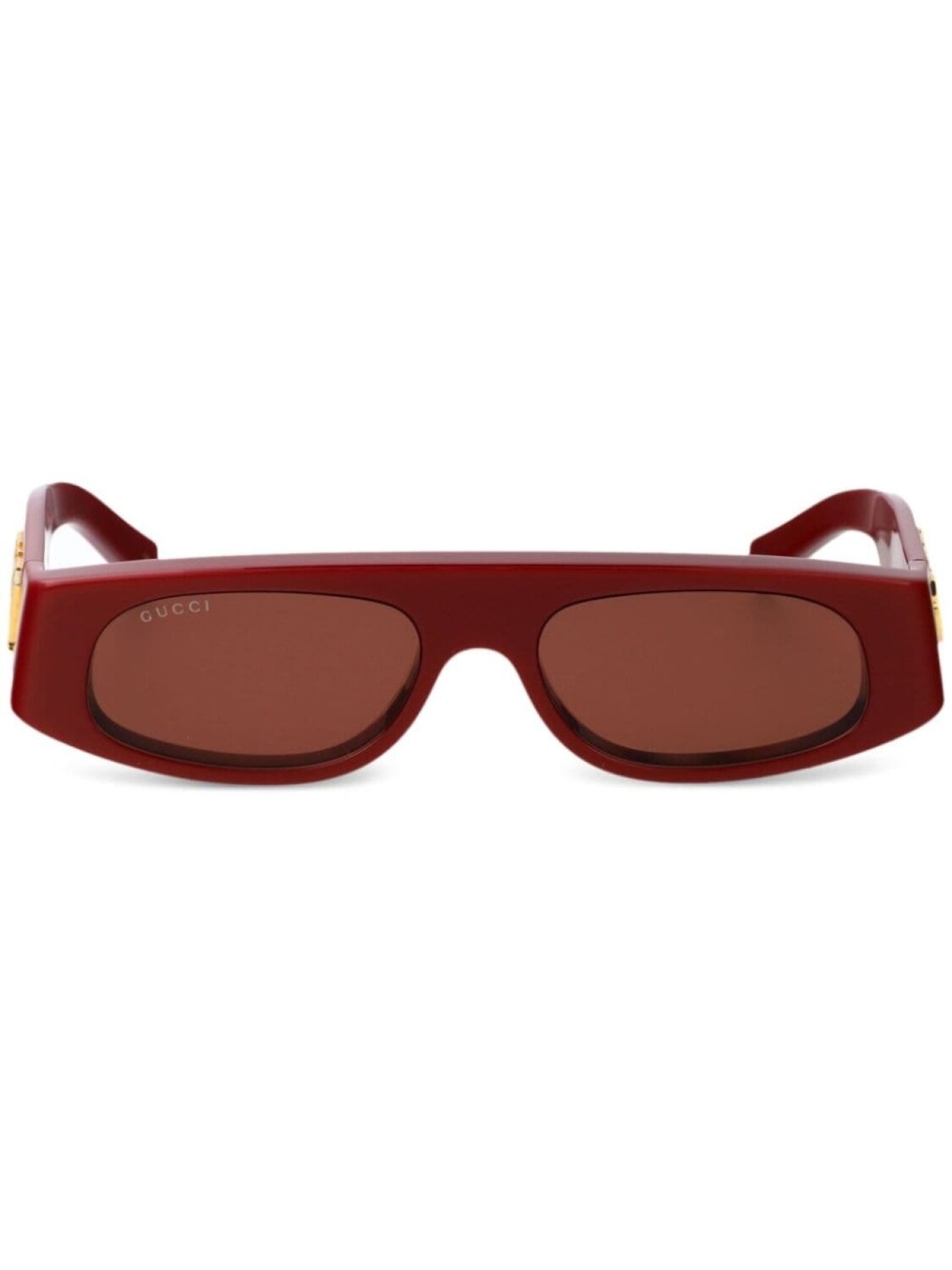 

Солнцезащитные очки Gucci Eyewear в геометрической оправе, красный