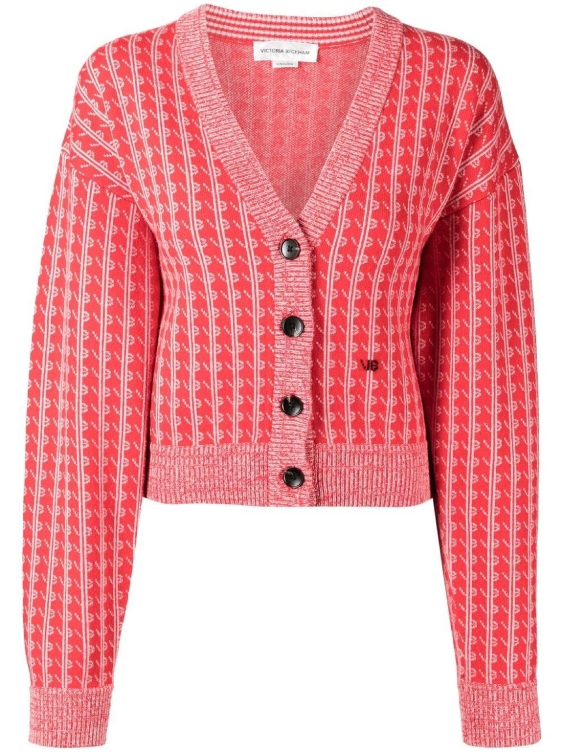 

Кардиган с вышивкой Victoria Beckham, красный