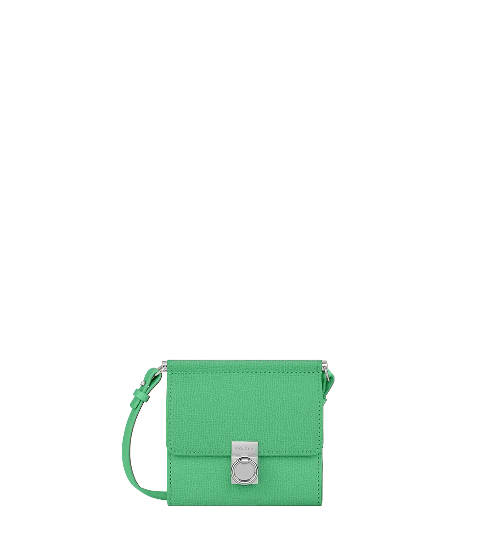 

Кошелек Portefeuille Numéro Sept Bandoulière Edition Chlorophylle Grainé