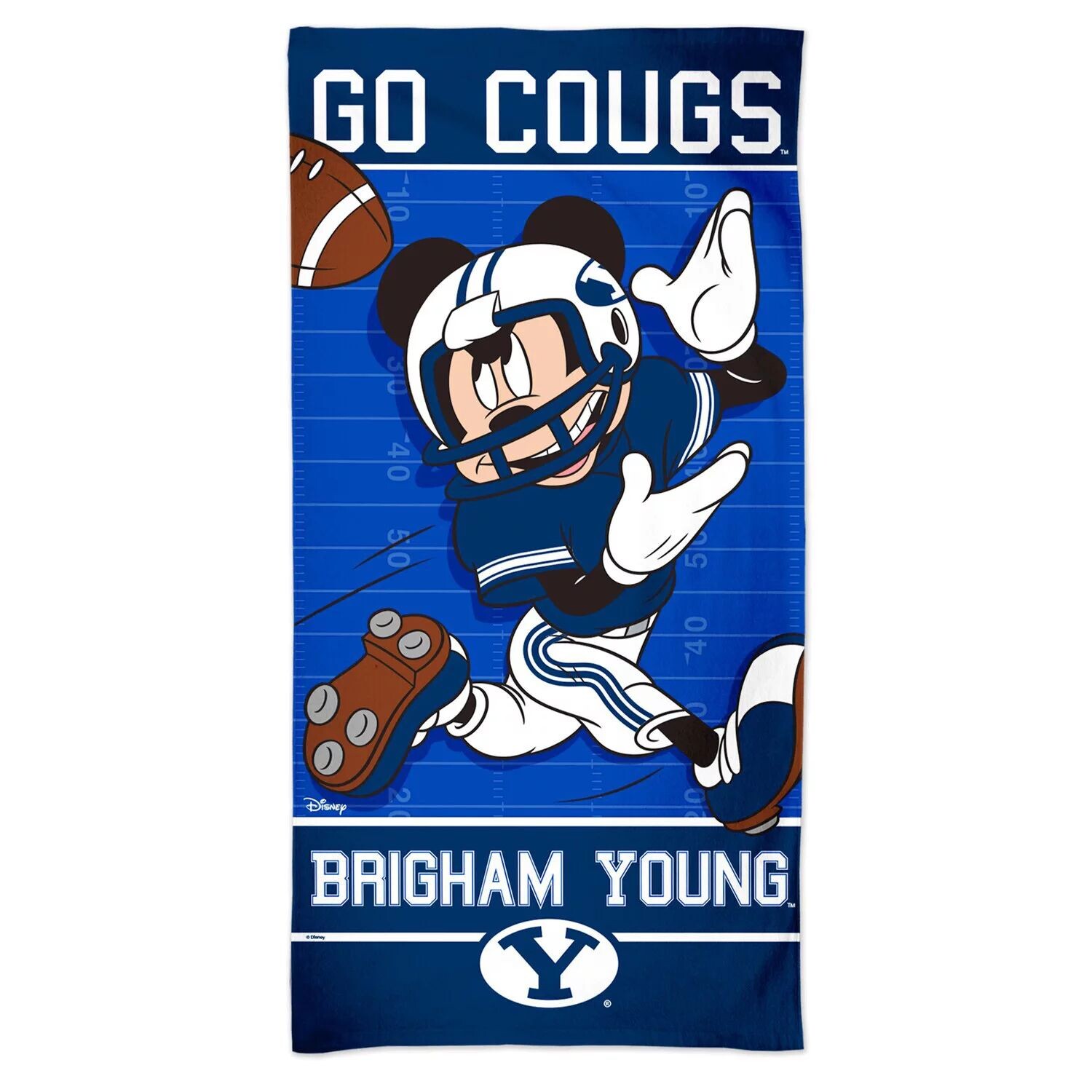 

Пляжное полотенце WinCraft BYU Cougars 30 x 60 дюймов Disney Spectra