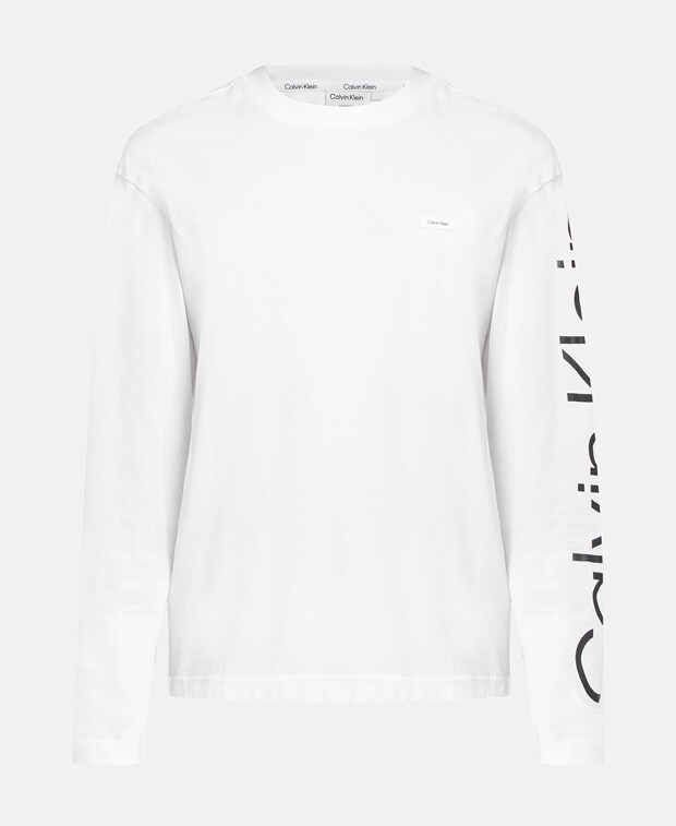 

Топ с длинными рукавами Calvin Klein, белый