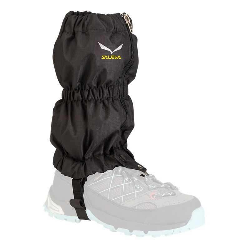 Детская гетра Salewa, черный 1 пара походные гетры для ног снежные гетры дышащие водонепроницаемые для прогулок высокие гетры для наружного исследования альпинизма