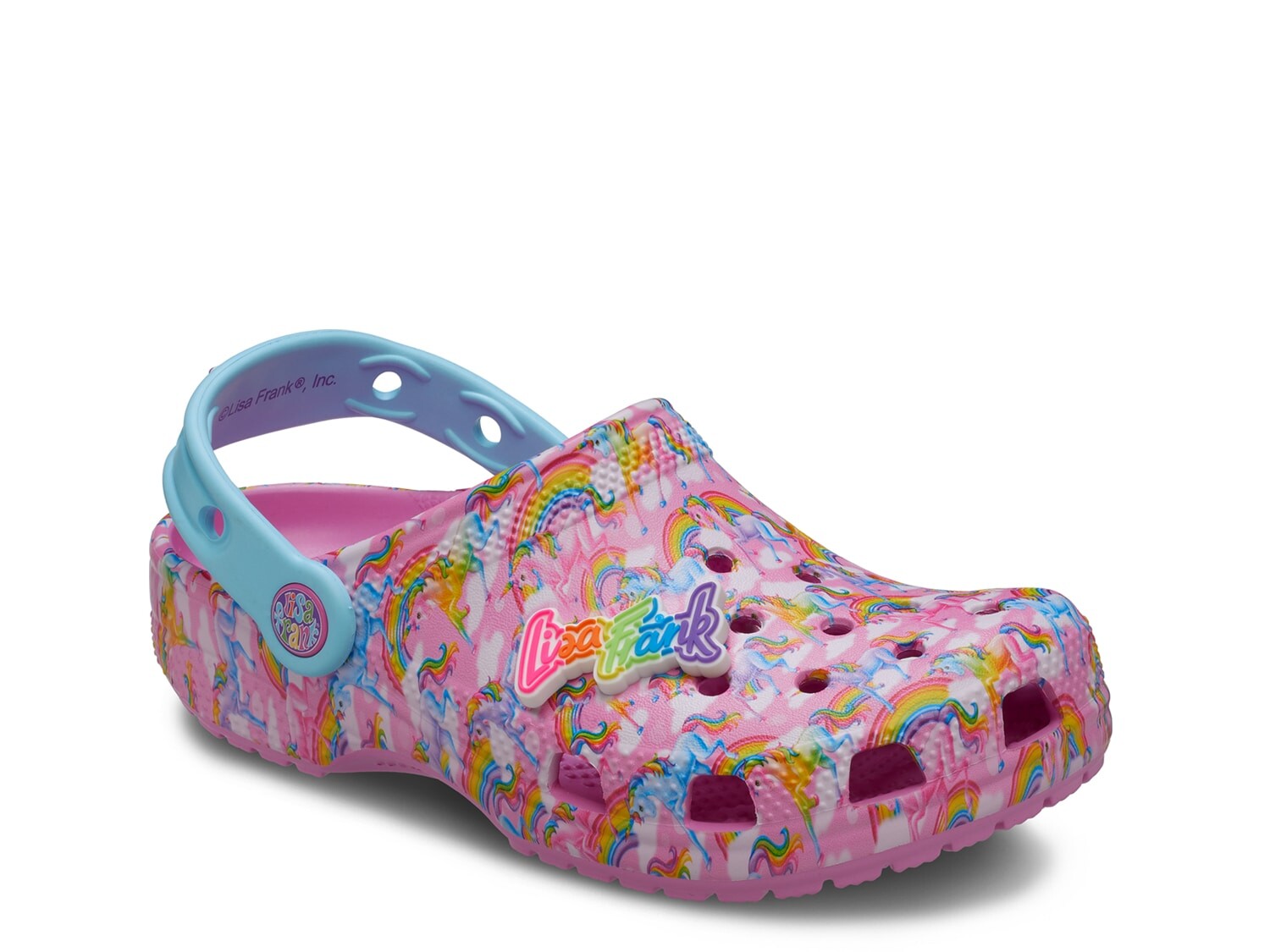 

Сабо Crocs Lisa Frank Rainbow Unicorn, розовый/мультиколор