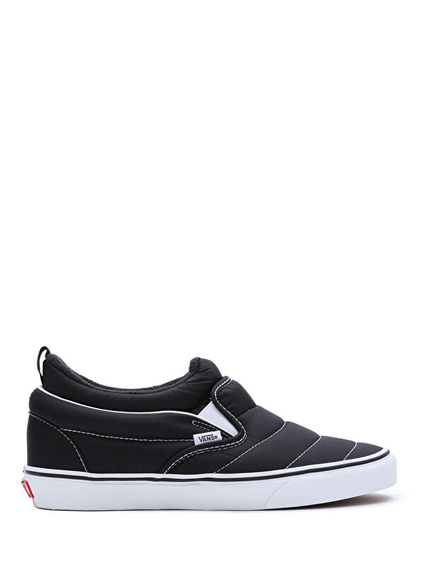 

Черные белые мужские кроссовки без шнуровки среднего размера Vans, Черный