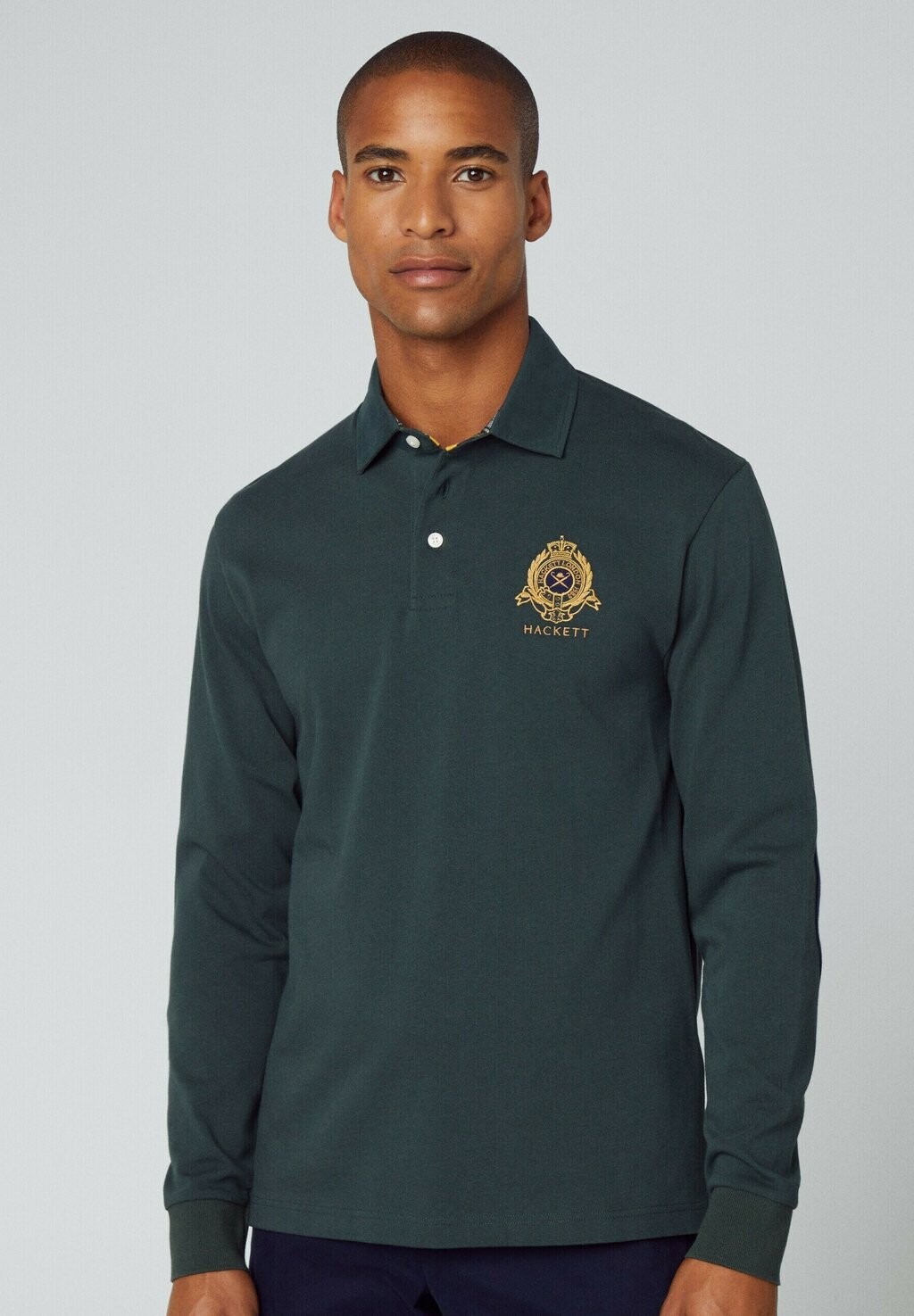 

Топ с длинными рукавами Hackett London, темно-зеленый
