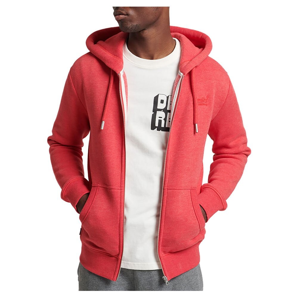 

Худи Superdry Vintage Logo Emb Ziphood Full Zip, красный