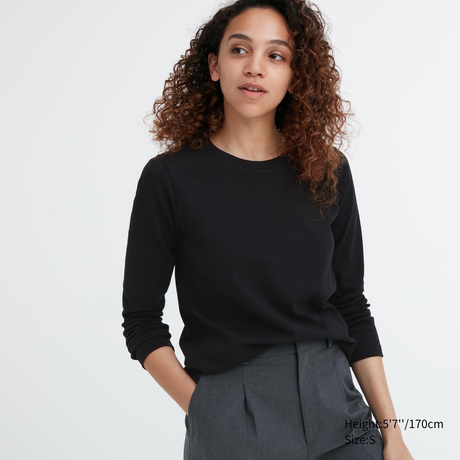 

Футболка Uniqlo из мягкого хлопка стрейч, черный