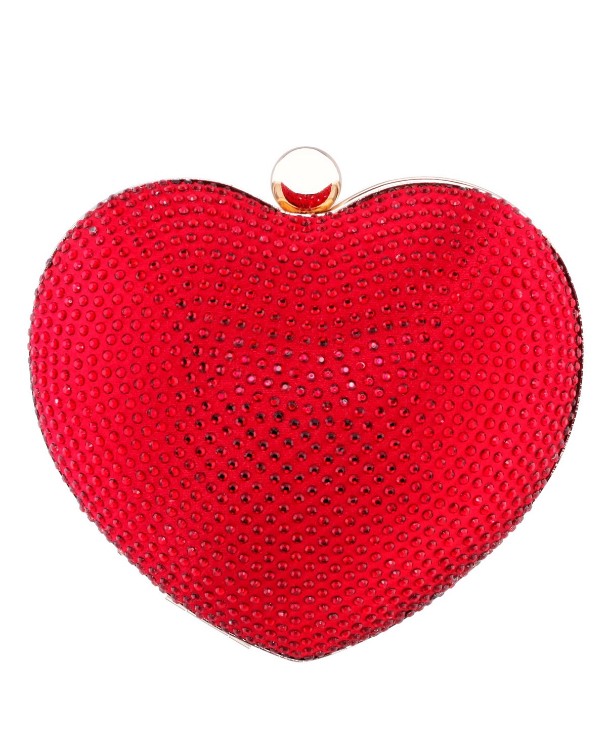 Женская сумка-минодьер с кристаллами в форме сердца Nina