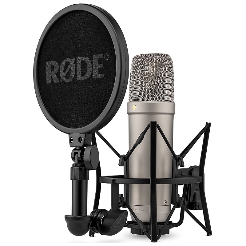 Конденсаторный микрофон RODE Rode NT1 5th Generation Condenser Microphone with Shock Mount/Pop Filter -Silver rode nt1 kit студийный конденсаторный микрофон