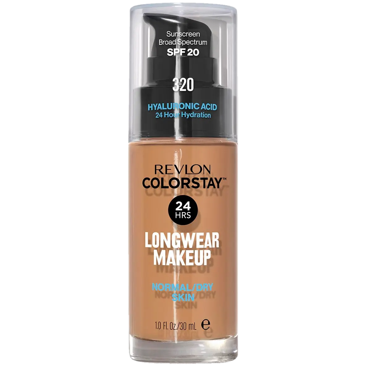

Тональная основа для лица с помпой для нормальной и сухой кожи 320 Revlon Colorstay, 30 мл