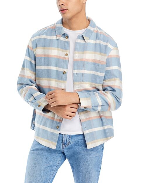 

Легкая рубашка оверсайз с длинным рукавом Madewell, цвет Blue