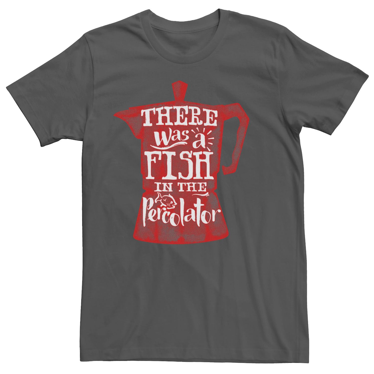 Мужская футболка Twin Peaks Fish In the Percolator Coffee Pot Licensed Character