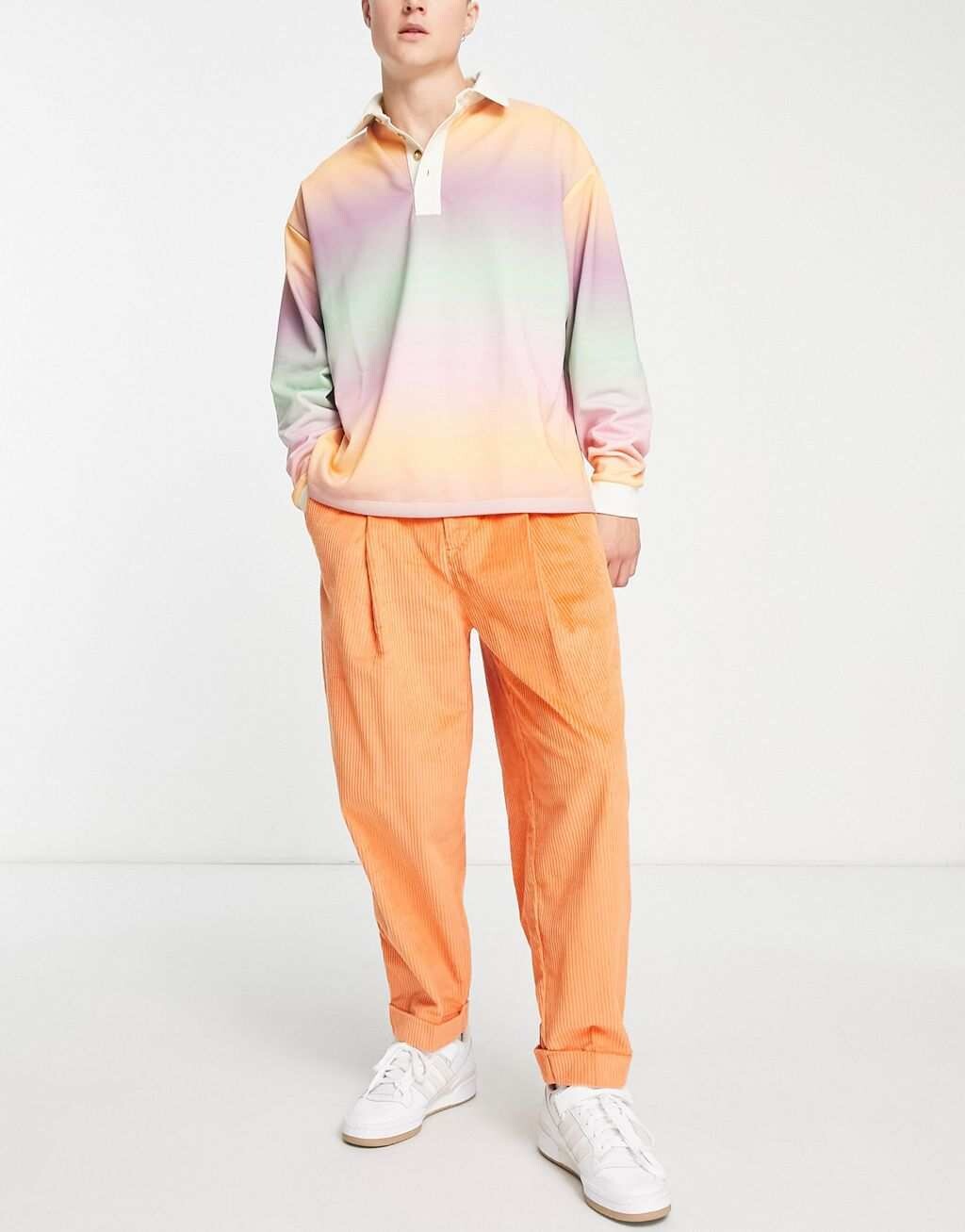 

Ржавые брюки с объемным шнурком ASOS MADE IN KENYA