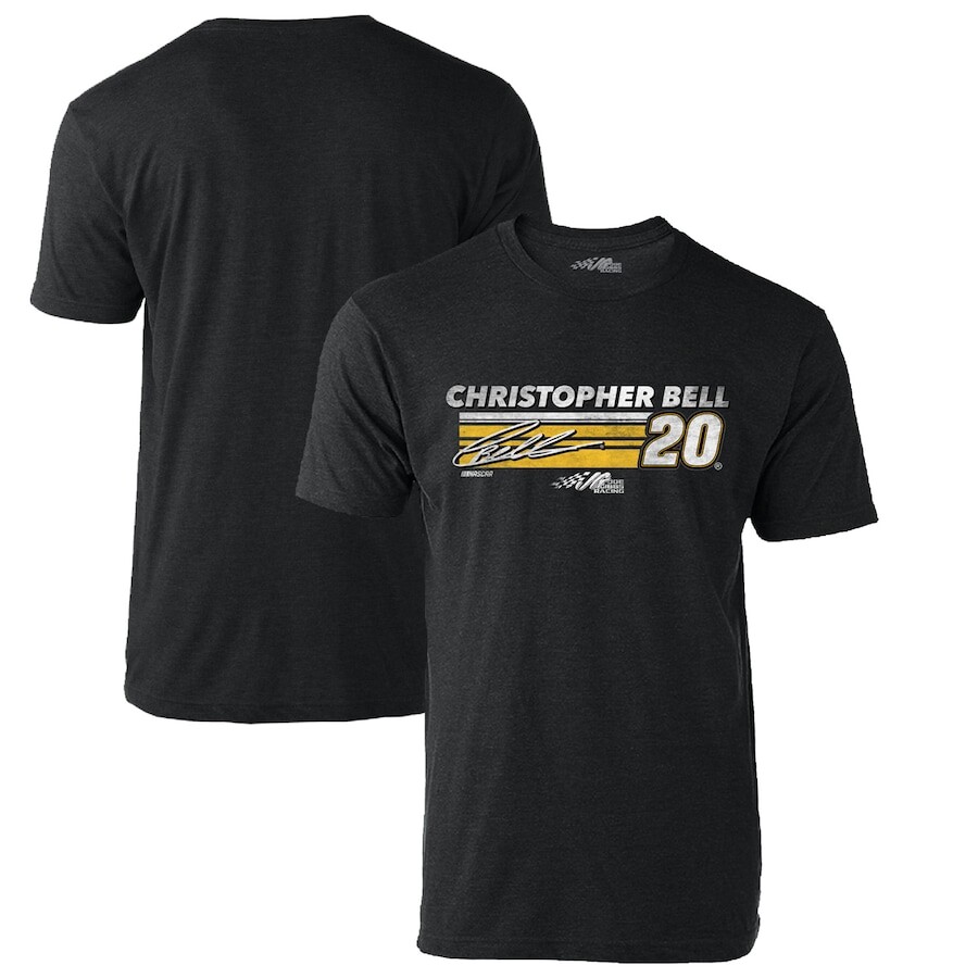

Футболка с коротким рукавом Joe Gibbs Racing Team Collection Christopher Bell, угольный