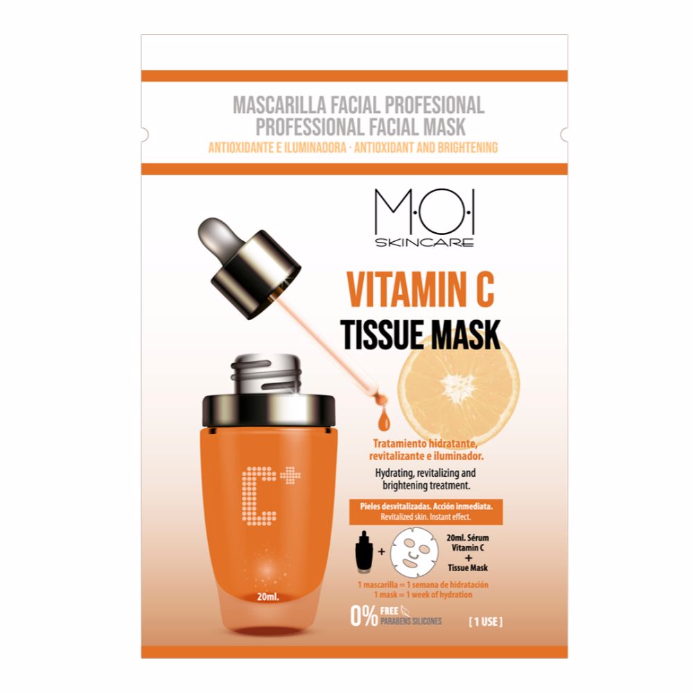 Маска для лица Mascarilla facial vitamin c Moi, 1 шт маска для лица q10 vitamina c anti arrugas energizante mascarilla facial nivea 1 шт